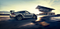 Porsche GT2RS Rooftop-Racing : Porsche GT2RS CGI Rooftop-Racing in Torino, personal Project