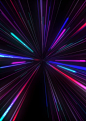 Abstract creative glowing and blinking background with colorful and bright neon effect. Motion Graphic backdrop in 4K.