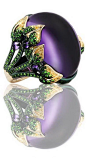 Emily H London Emilia ring featuring an amethyst centerpiece held in place with four 18ct gold leaves set with tsavorites and yellow diamonds (£6,000). Emily H London Emilia ring featuring an amethyst centerpiece held in place with four 18ct gold leaves s