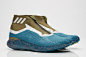 gold and blue adidas alphabounce 5.8 Blue Speckled