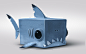 cube shark, romain flamand : he ate an aquarium ;) 