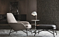 Prince chair and footstool by Minotti: 