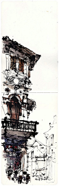 by Kiah Kiean. *Kiah Kiean is an architect, designer and artist. He has a loose, gestural sketching style with which he renders scenes of his native Penang, Malaysia.: