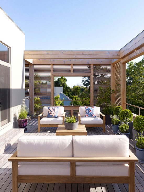 contemporary deck by...
