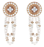 Louis Vuitton Voyage dans le temps Monogram Infini earrings.