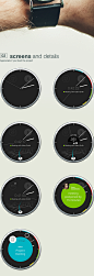 calendar / clock - android wear concept app : only concept