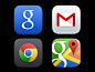 Google iOS 7 app icons