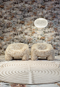 Wake up in blooming blossoms with the Hortensia Armchair - Moooi