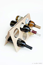 DIY: a-frame wine rack