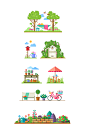 Vector garden story on Behance