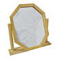 外贸松木框架桌面镜，素雅美观，镜面尺寸 19 × 24cm，映像清晰。 仅售:18元