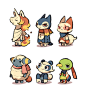 Villagers on the top side seems to be unhappy.
(Dec 11 update)I forgot to say, I made a short cut so you can find these pokemon villagers on my page easier!