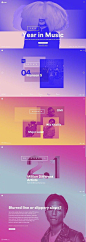 [米田/主动设计整理]配色超厉害的网页设计，眈眈！