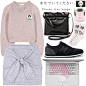 A fashion look from November 2014 featuring crop top, fold over skirt and foot traffic socks. Browse and shop related looks.