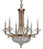Waterford Beaumont Six Arm Chandelier, Gold Plated Finish $2,800
