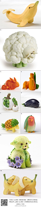 【4AAD讯】蔬果、动物2合1，创意趣稚又可爱！（见图）这样的装饰品摆在家里，增添许多趣味。
