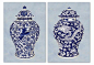 
　　一组两个年份繁殖蓝色和白色陶瓷花瓶,这将是美丽的除了任何墙并添加一个独特奇异的天赋。
　　
　　威廉·斯塔福德画廊英镑声誉的繁殖输出。总部位于伦敦的画廊是美术图案的宝库,当代黑白摄影,乌贼摄影,作品在颜色。

