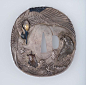 Tsuba with design of crane and minogame | Museum of Fine Arts, Boston: