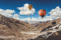 Balloon in mountain photo by S S (@thecutewanderer) on Unsplash : Download this photo in Leh by S S (@thecutewanderer)