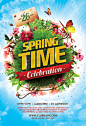 Spring Celebration Flyer Template V.02 on Behance