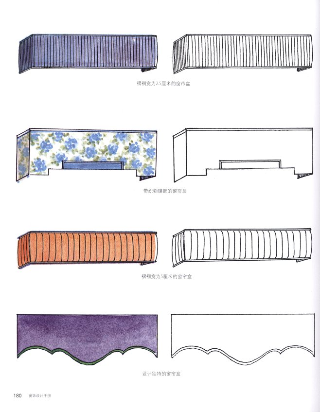 ✿《窗帘设计手册》手绘 (180)