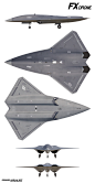 FX Drone : Unmanned sixth generation fighter concept.Next generation air dominance UCAV.