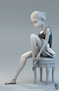 Ballerina : A ballerina model I did some time ago. This was also an opportunity to experiment with Arnold for Maya