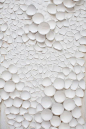 Art by Anca Gray... "hundreds of egg shells, broken down just so, into thousands of pieces, painted delicately with layers of acrylic paint, fitted together like a giant puzzle for which i lacked the solution.":