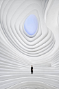 2022 Golong Wormhole in Hangzhou, China by PINES ARCH : Golong Wormhole is an experimental space for events and exhibitions at the Golong Holdings headquarter building in Hangzhou, China. The space allows for flexible programming, while maintaining a cons