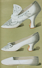19世纪欧洲女鞋款式
维多利亚时代/英国/法国/服装/服饰/鞋子 ​​​​
