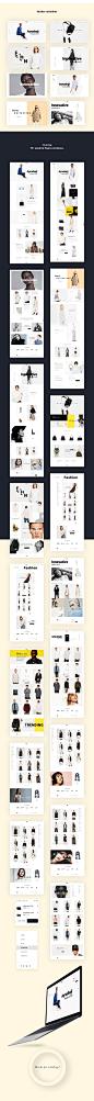 E commerce web template on Behance