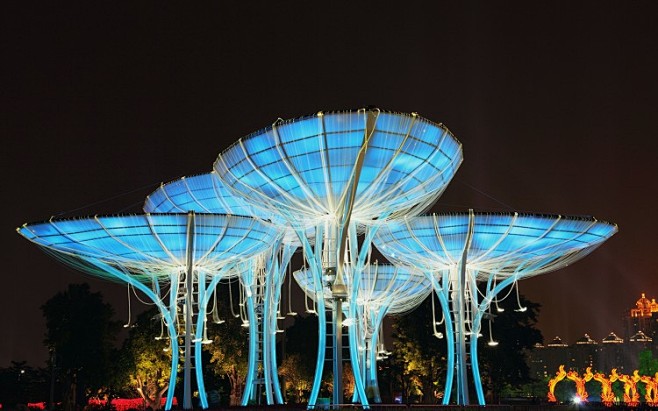 广州国际灯光节-多彩几角-天奇灯光设计
