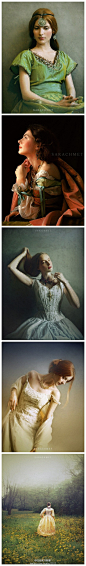 #约绘分享#油画？照片？傻傻分不清楚~波兰摄影师Sarachmet生于1980年，然而这位年轻的女摄影师的作品，尤其是女性肖像作品，却透着一种独特的古典美。让人恍如进入了十九世纪的欧洲。