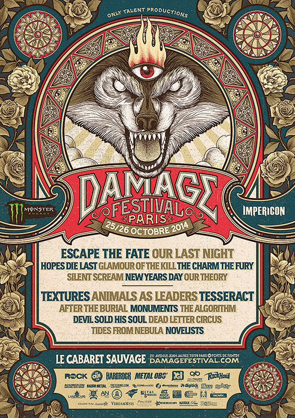 Damage音乐节海报设计