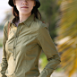 3件5折AMII2013夏装新款纯色修身拼接口袋长袖衬衫/衣11240725