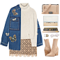 #nude #tan #neutrl #embroidery #chanel #boybag #blockheel #suede #heels #boots #lace #aline #skirt #turtleneck #valentino #butterfly #denim #jacket #denimjacket #spring #rounglasses