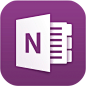 Microsoft OneNote #App# #icon# #图标# #Logo# #扁平# 采集@GrayKam