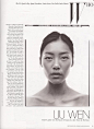 Liu Wen (W Magazine), september 2010