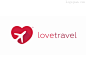 标志说明：爱旅游旅行社商标设计欣赏。