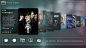 Smart TV UI by matt chapman, via Behance