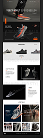 Adidas Yeezy Boost Concept : A design concept for the website of the Adidas Yeezy brand