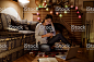 young woman using her smartphone and studying 免版稅 stock photo