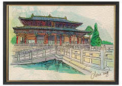alicewang-art采集到alicewang-art 原创水彩复古装饰画