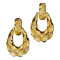 CARTIER Hammered Gold Hoops