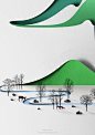 紙上的山水 Paper Landscape Illustrated by Eiko Ojala@CCI中国动漫插画