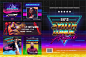 80's Synthwave Photoshop Templates : 80's Synthwave Square Artpack, This Photoshop Template is Easy To Modify, Total 12 .PSD File That You can Arrange and Customize on Your own. 