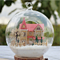 【洛丽塔梦之家】DIY小屋手工模型微缩迷你玻璃球圣诞礼物