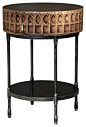 Ema Hand-Painted Round Side Table traditional side tables and accent tables