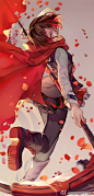 #RWBY#一套画完了_（：зゝ∠）_新衣服 拼图也发上来吧， p站这里http://t.cn/RhHiaun