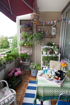 廖丁樱-室内设计师采集到阳台花园、户外花园